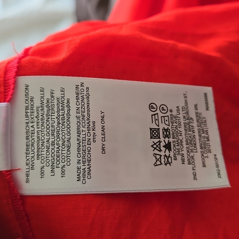 Coral Red Button-Front Skirt Preppy Academia Minimalist - Picture 8 of 9